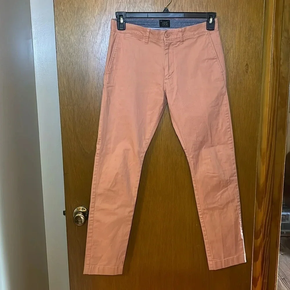J. Crew Men’s Coral Stretch Chino Size 28 X 30